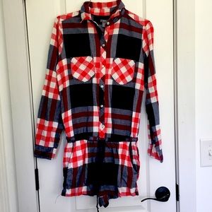 Plaid romper